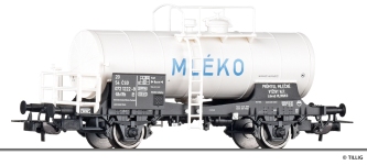 Tillig 77070 - H0 - Kesselwagen MLEKO, ČSD, Ep. IV